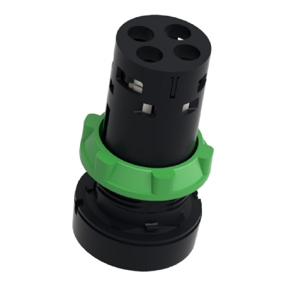 BOTAO PLASTICO IMPULSO MONOBLOCO 1NA+1NF 22MM VERDE - SCHNEIDER