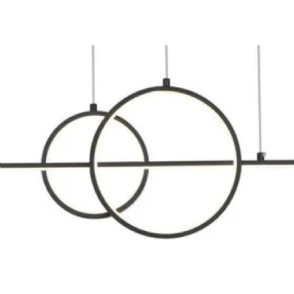 PENDENTE LED ANIMA 32W LUZ AMARELA 3000K BIVOLT 1600LM PRETO - BELLA