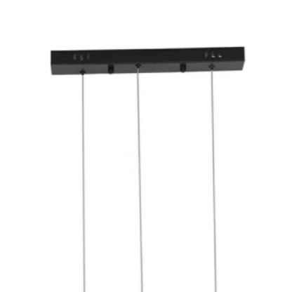 PENDENTE LED ANIMA 32W LUZ AMARELA 3000K BIVOLT 1600LM PRETO - BELLA