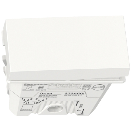 Modulo Interruptor Bipolar Paralelo Branco Linha Orion - Schneider