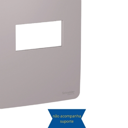 Placa 4x2 p/ 1 Posto Axis Grey Linha Orion - Schneider