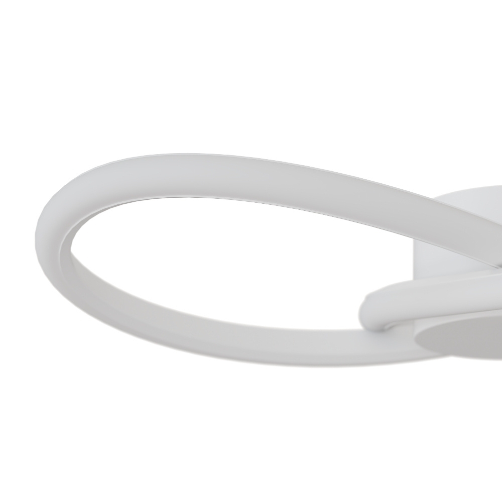 PLAFON LED FLOWER 28W AJUSTAVEL 3000K 4000K 6000K 2240LM BRANCO 40CM - HEVVY