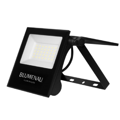 PROJETOR LED 30W BIVOLT LUZ BRANCA 6500K 500LM IP65 SOLAR PLAY - BLUMENAU