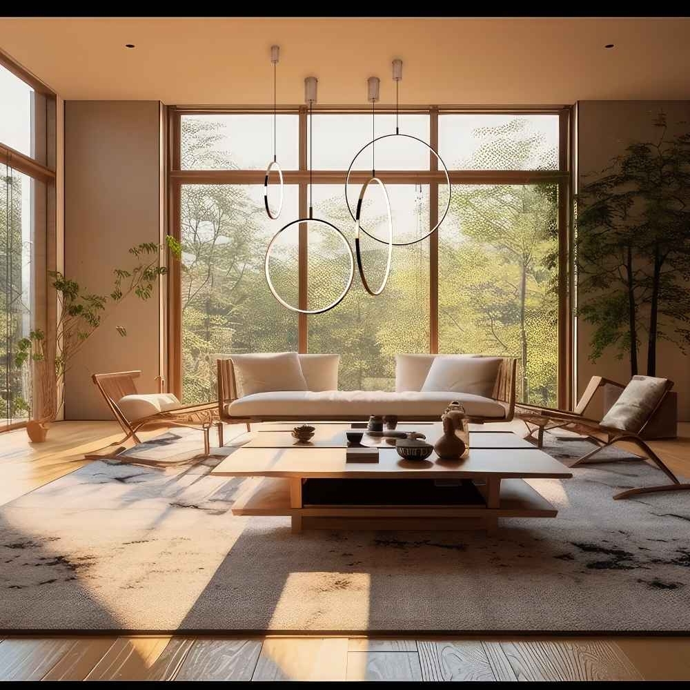 PENDENTE LED HOOP 25W LUZ AMARELA 3000K 2500LM 80CM DOURADO - HEVVY