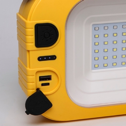 LANTERNA LED RECARREGAVEL SOLAR 5W BIVOLT LUZ BRANCA 6500K HUDSON - TASCHIBRA