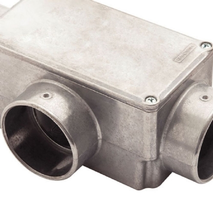 CONDULETE T ALUMINIO 2 POLEGADAS SEM ROSCA COM TAMPA CEGA - TRAMONTINA