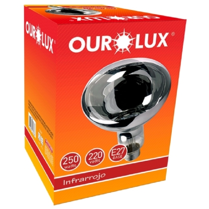 Lampada Secagem 250W 220V Luz Amarela - Ourolux