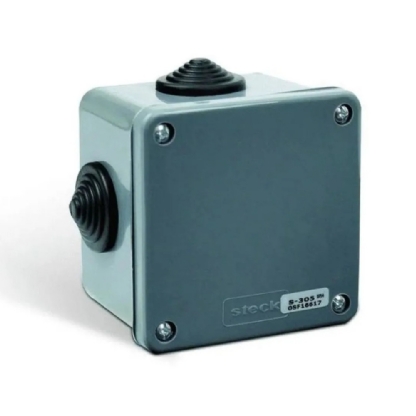 CAIXA PASSAGEM 80X80X60MM 4 EMBUTE IP54 - STECK