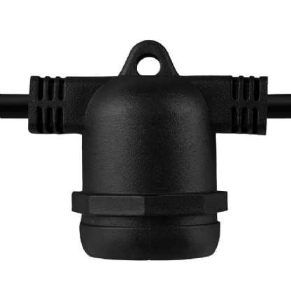 FESTAO VARAL COM 8 SOQUETES E27 PRETO IP65 5 METROS - BLUMENAU