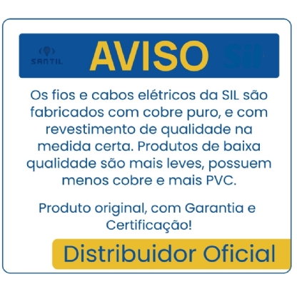 CABO FLEXIVEL 6MM AMARELO 750V ROLO 50 METROS - SIL