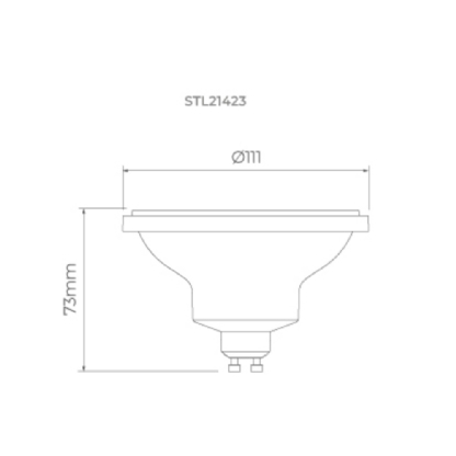 LAMPADA LED AR111 PRO 11W BIVOLT LUZ NEUTRA 4000K 24G 740LM - STELLA