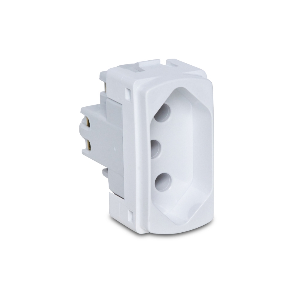 Modulo Tomada 2 Pinos + Terra 20A 250V Linha Miluz - Schneider