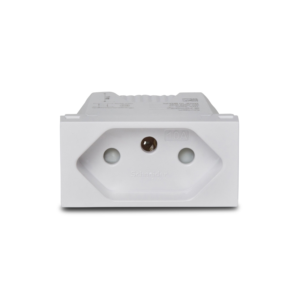 Modulo Tomada 2 Pinos + Terra 10A Branco Linha Orion - Schneider