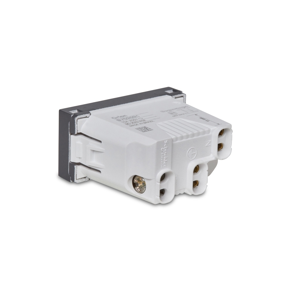 Modulo Tomada 2 Pinos + Terra 10A Grafite Linha Orion - Schneider