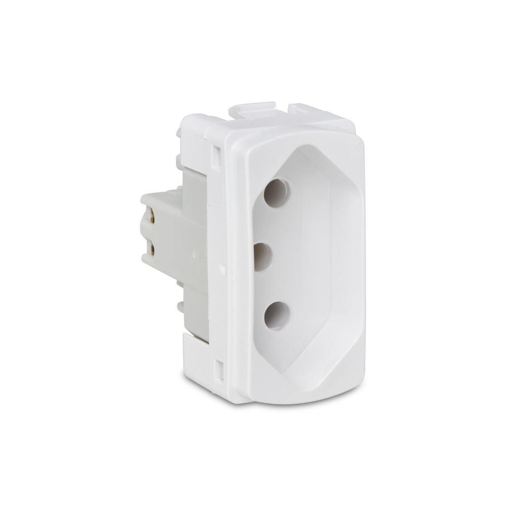 Modulo Tomada 2 Pinos + Terra 10A 250V Linha Miluz - Schneider