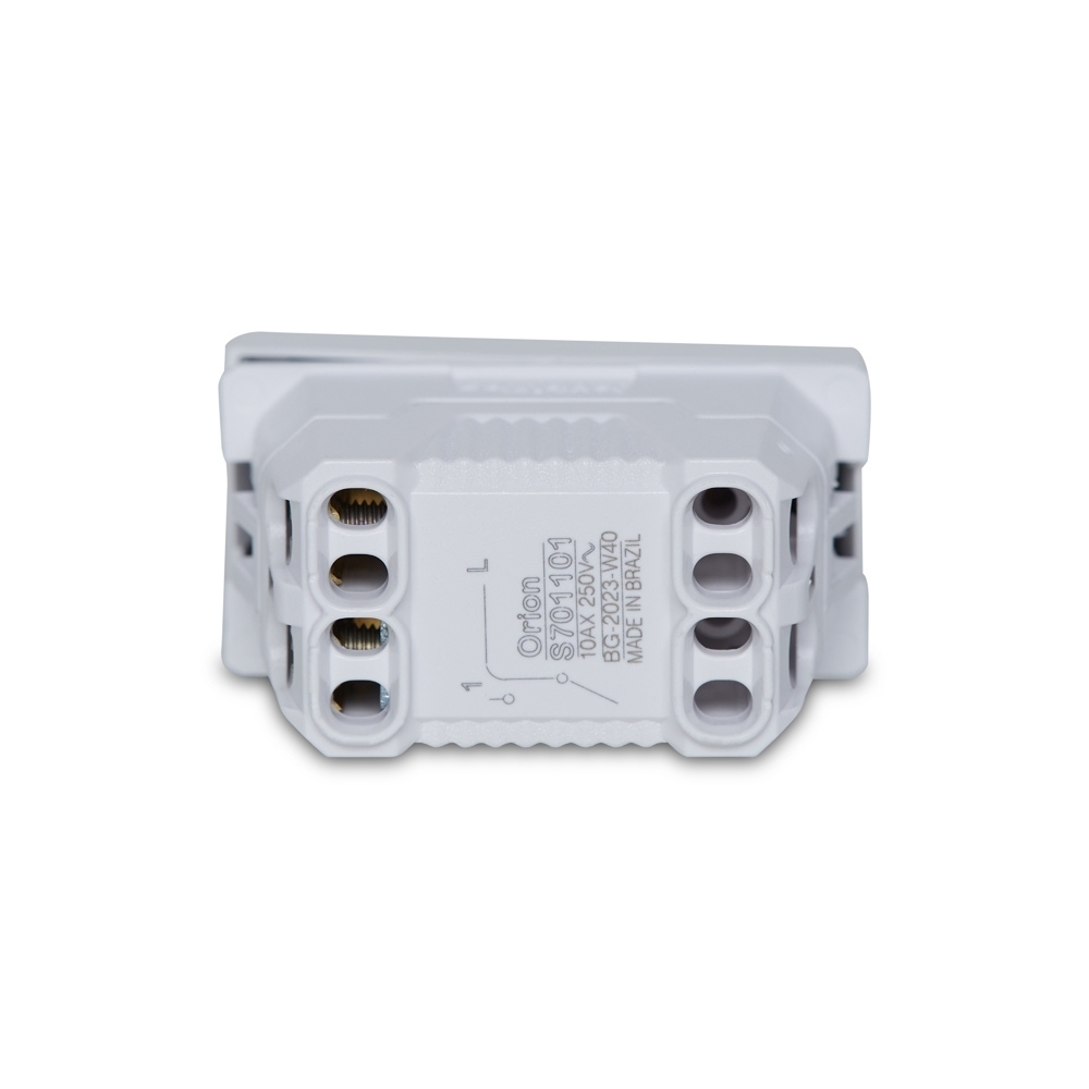Modulo Interruptor Simples 10A 250V Branco Linha Orion - Schneider