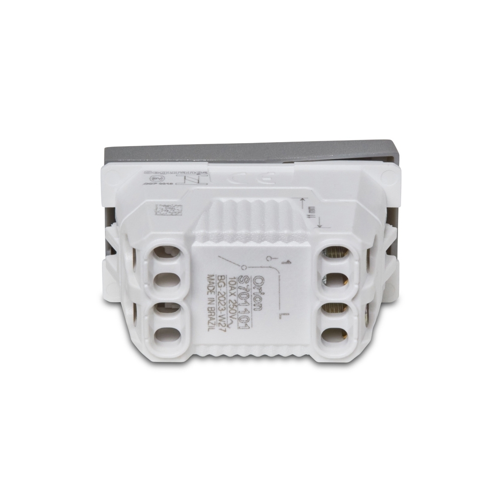 Modulo Interruptor Simples Aluminio Linha Orion - Schneider