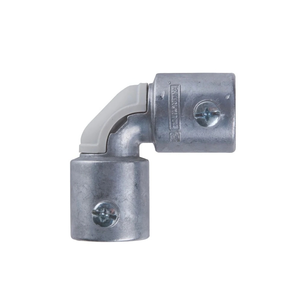 UNILET CONECTOR ALUMINIO CURVO 3/4 POLEGADA SEM ROSCA - TRAMONTINA