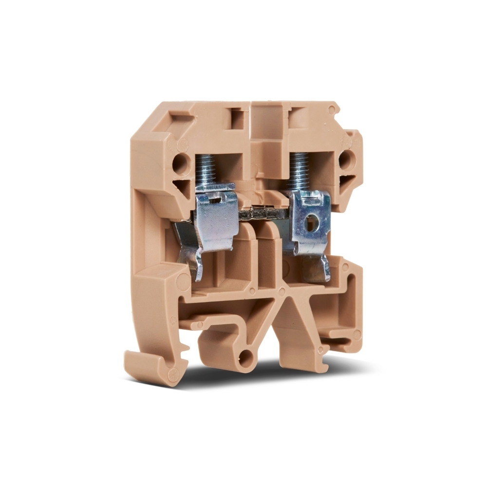 CONECTOR BORNE SAK 6MM BEGE - STECK