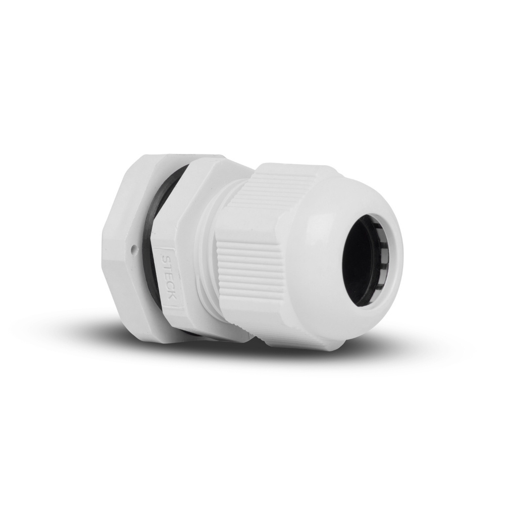 PRENSA CABO PG29 ROSCA CURTA CINZA - STECK