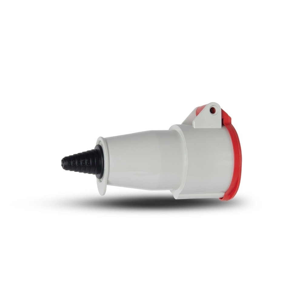 ACOPLAMENTO INDUSTRIAL 3 POLOS + TERRA 16A 380/440V VERMELHO IP44 - STECK
