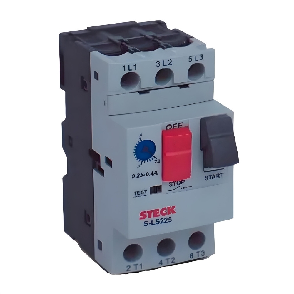 Disjuntor-Motor Termomagnetico Tripolar 25A 2,5-4A - Steck