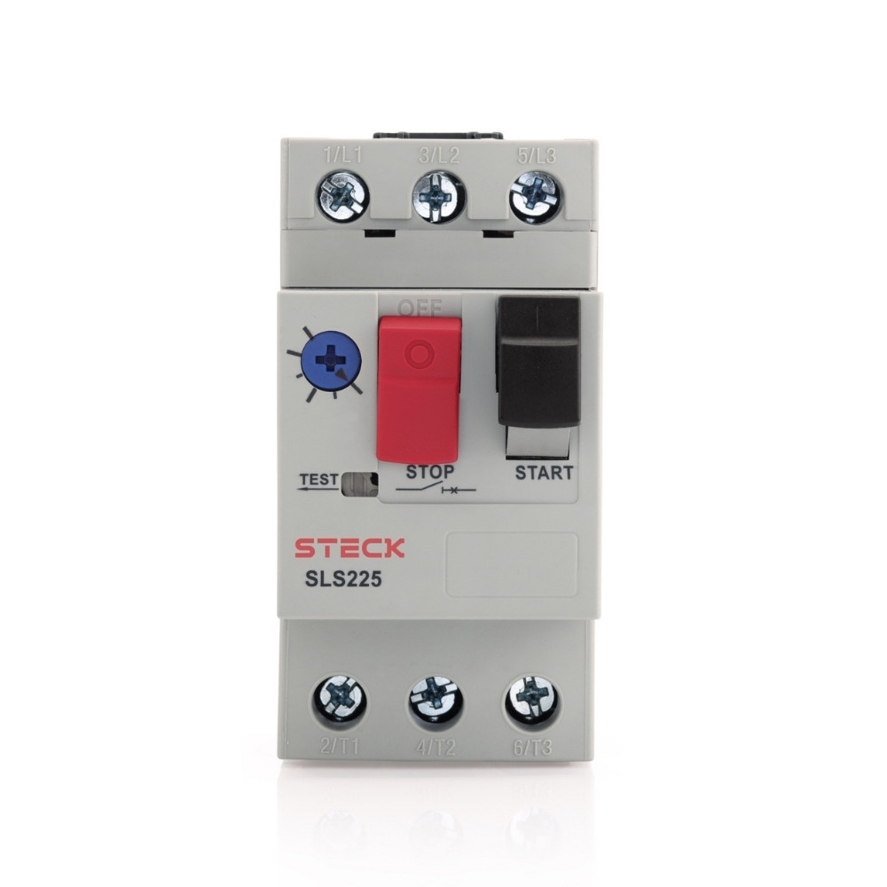 DISJUNTOR MOTOR TERMOMAGNETICO TRIPOLAR 25A 4-6,3A - STECK