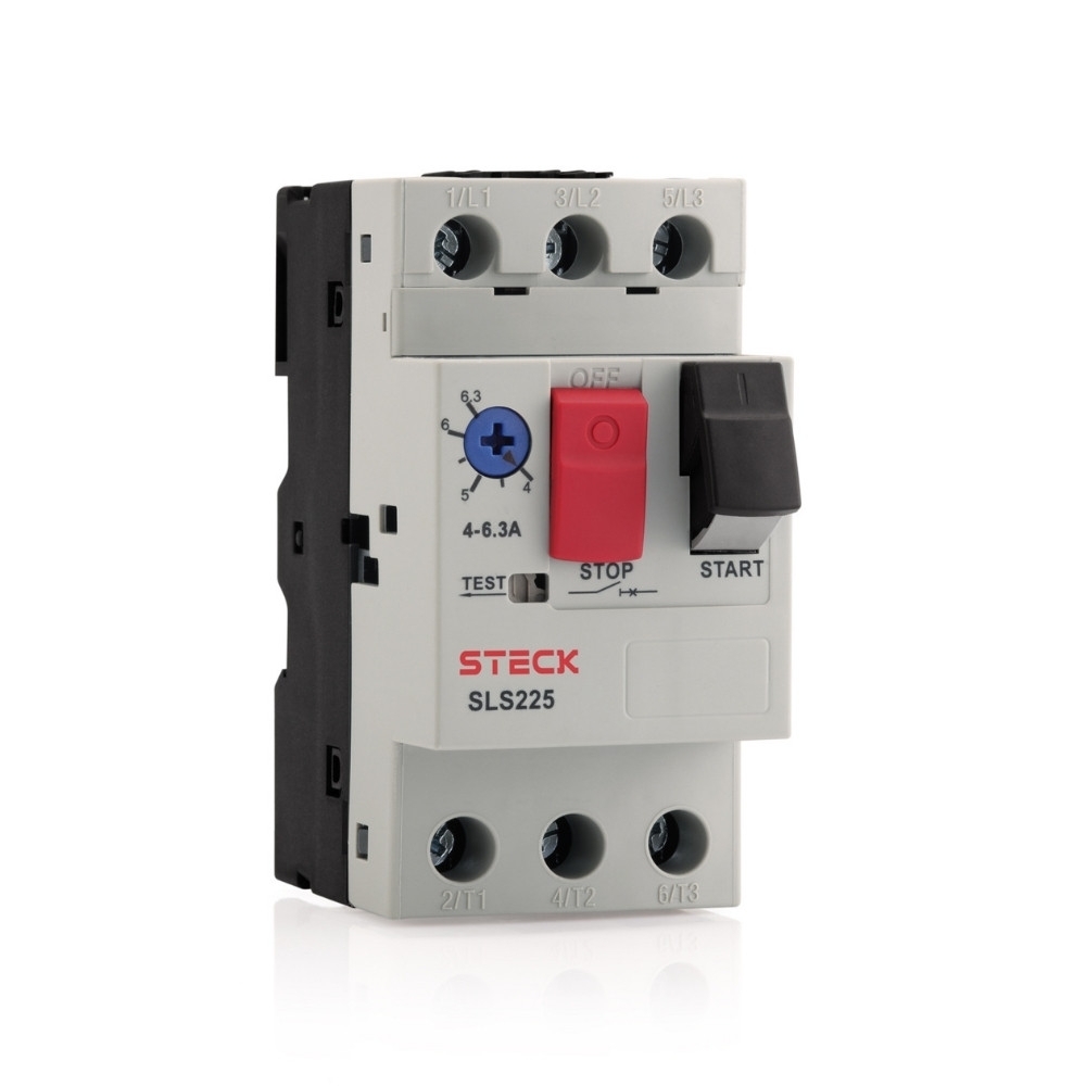 DISJUNTOR MOTOR TERMOMAGNETICO TRIPOLAR 25A 4-6,3A - STECK
