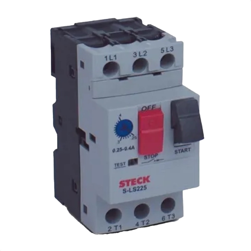 DISJUNTOR MOTOR TERMOMAG TRIPOLAR 25A 6-10A - STECK