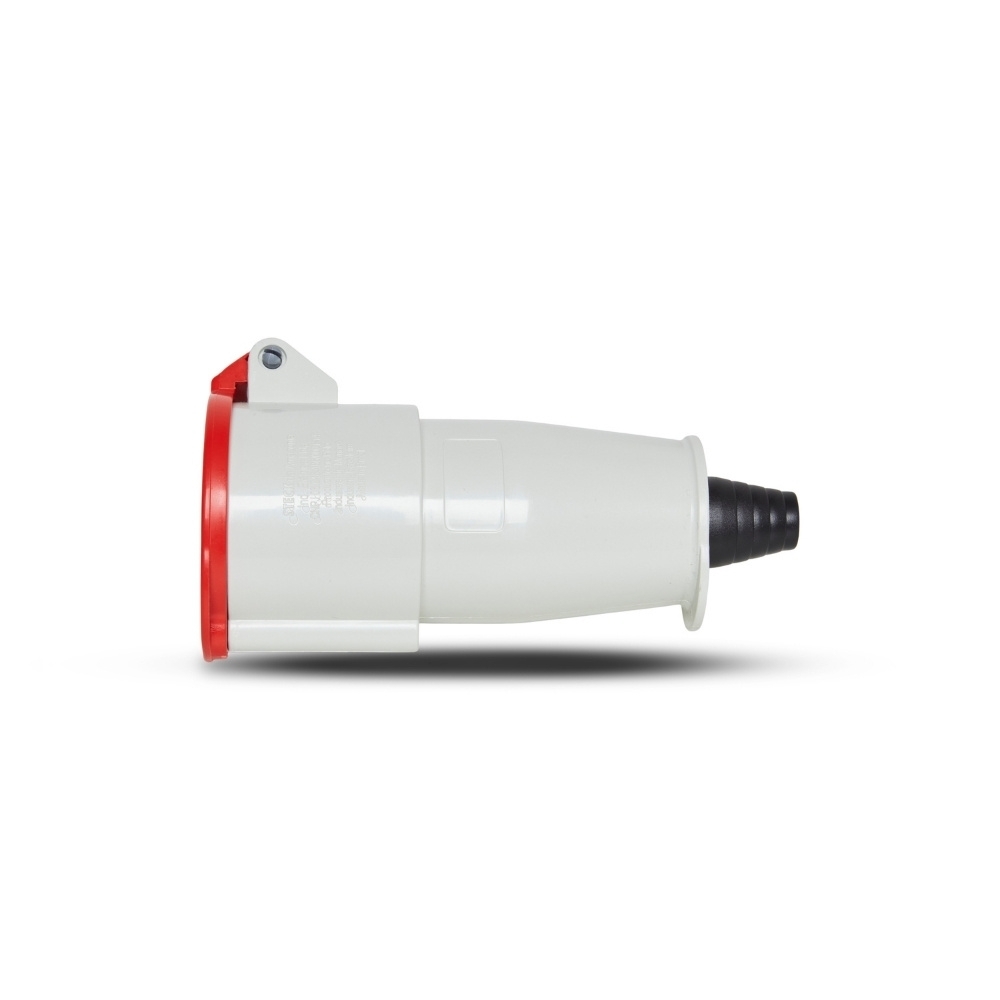 ACOPLAMENTO INDUSTRIAL 2 POLOS + TERRA 32A 380/440V VERMELHO IP44 - STECK