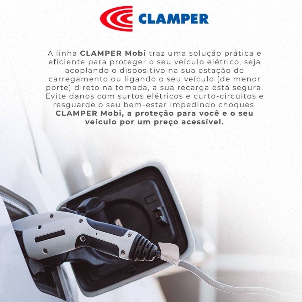 QUADRO PROTETOR DE CARREGADOR VEICULAR 8KW 220V 40A PRETO MOBI SEM TOMADA - CLAMPER