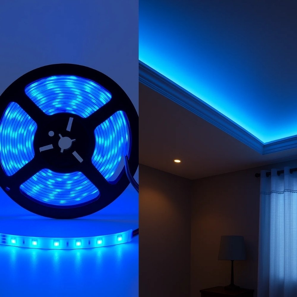 Fita Led 4,8W/m 12V Luz Azul IP65 5 Metros - CL Luz