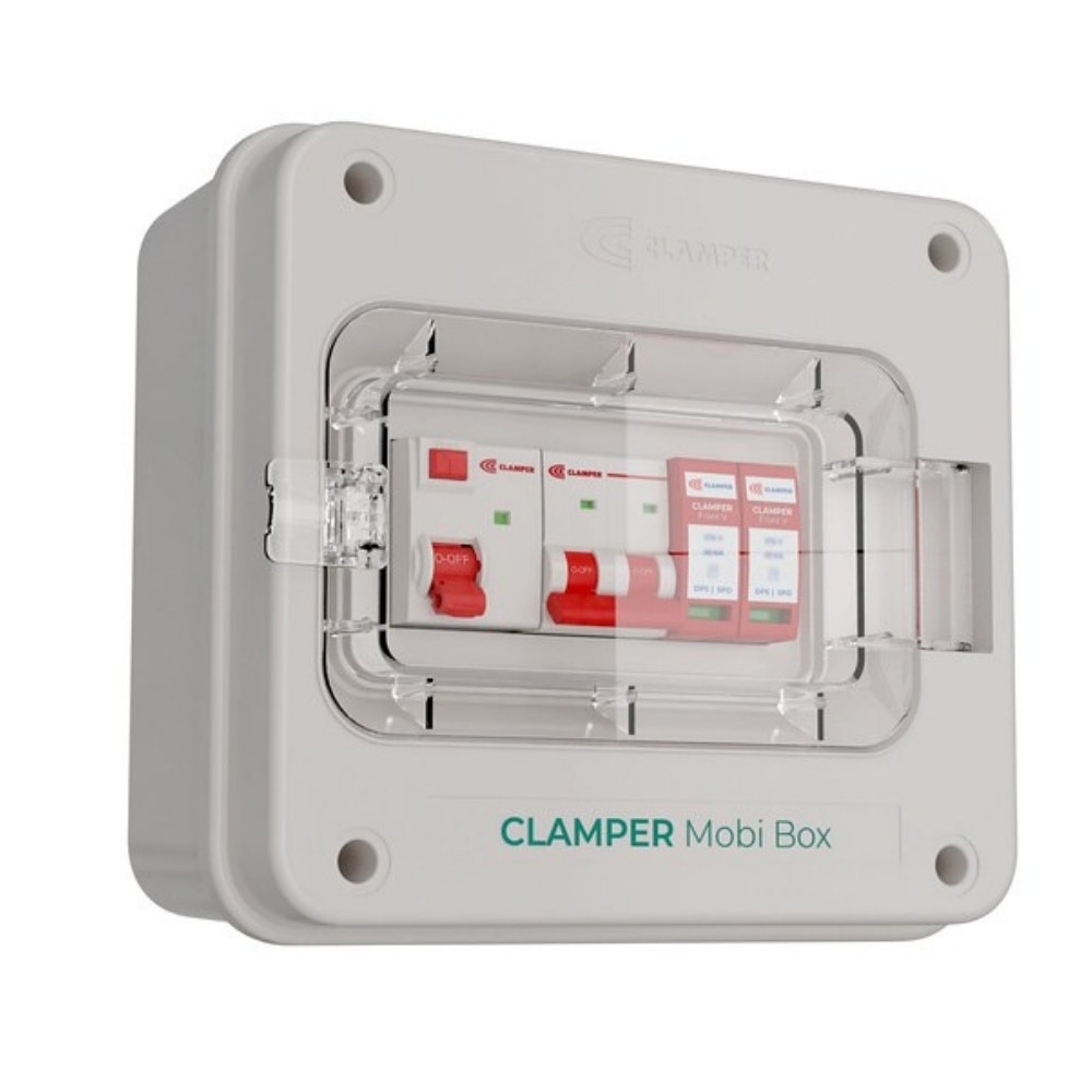 QUADRO PROTETOR DE CARREGADOR VEICULAR 8KW 220V 40A MOBI SEM TOMADA - CLAMPER