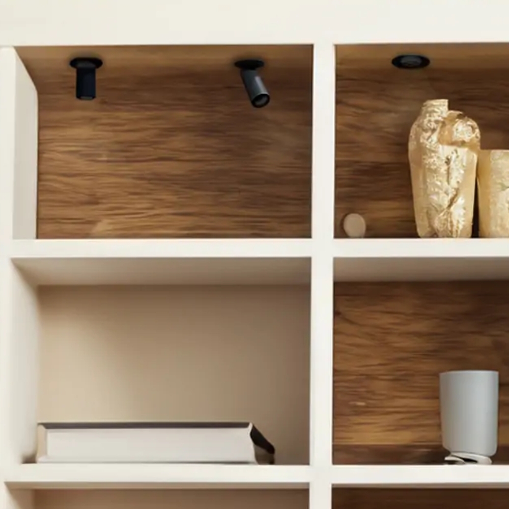 SPOT LED STIK 3W BIVOLT LUZ AMARELA 2700K 270LM PRETO DIRECIONAVEL RETR IP20 - GAYA