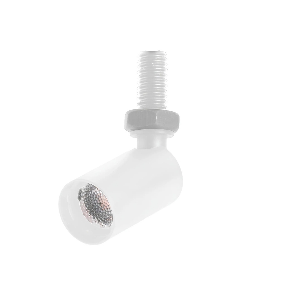 SPOT LED MINI LEYA 1W 24V LUZ AMARELA 2700K 90LM REDONDO BRANCO COM 2 PECAS - GAYA