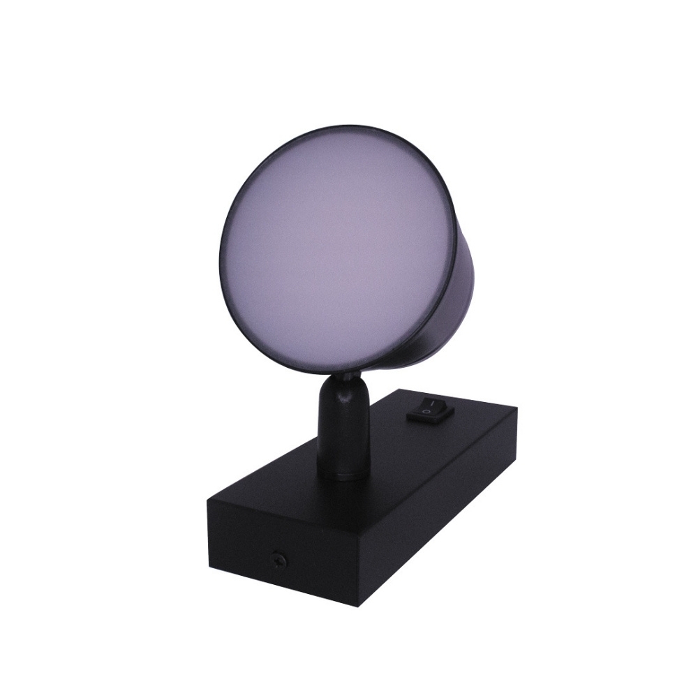 ARANDELA LED MYA FACHO DUPLO 7W BIVOLT LUZ AMARELA 3000K 480LM PRETO - GAYA