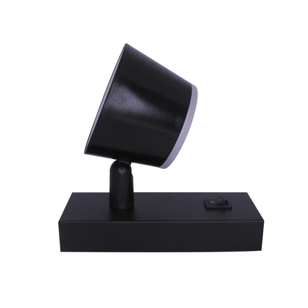 ARANDELA LED MYA FACHO DUPLO 7W BIVOLT LUZ AMARELA 3000K 480LM PRETO - GAYA