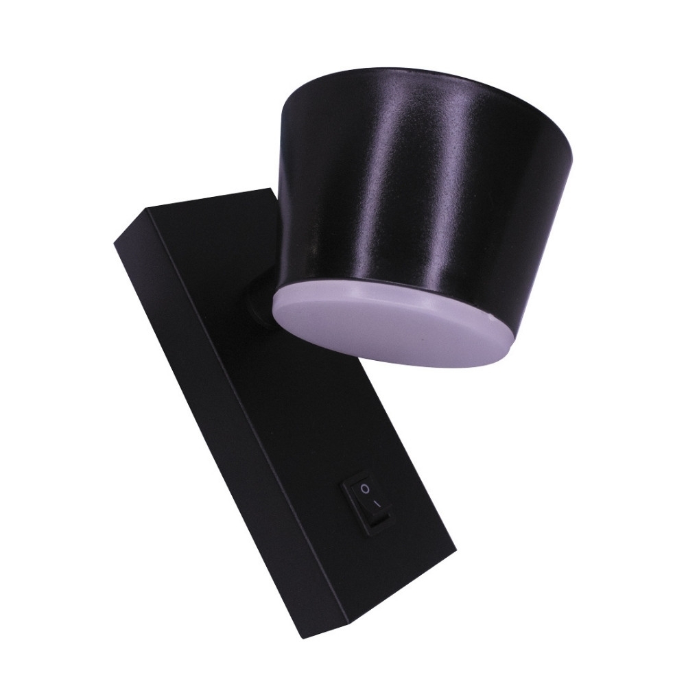 ARANDELA LED MYA FACHO DUPLO 7W BIVOLT LUZ AMARELA 3000K 480LM PRETO - GAYA