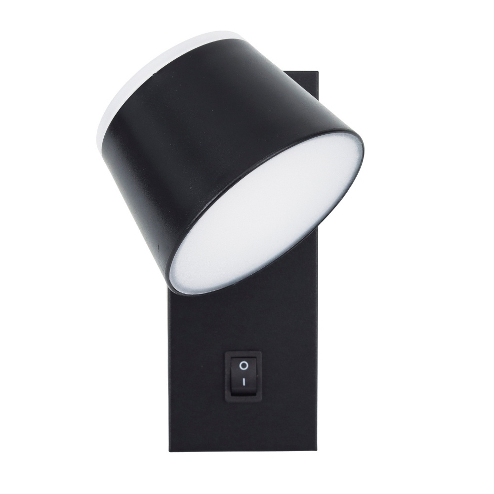 ARANDELA LED MYA FACHO DUPLO 7W BIVOLT LUZ AMARELA 3000K 480LM PRETO - GAYA