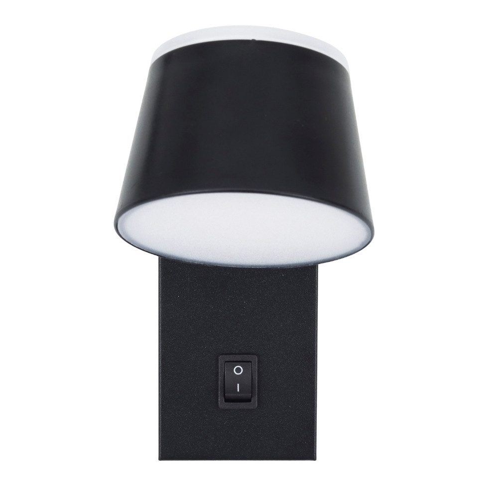 ARANDELA LED MYA FACHO DUPLO 7W BIVOLT LUZ AMARELA 3000K 480LM PRETO - GAYA