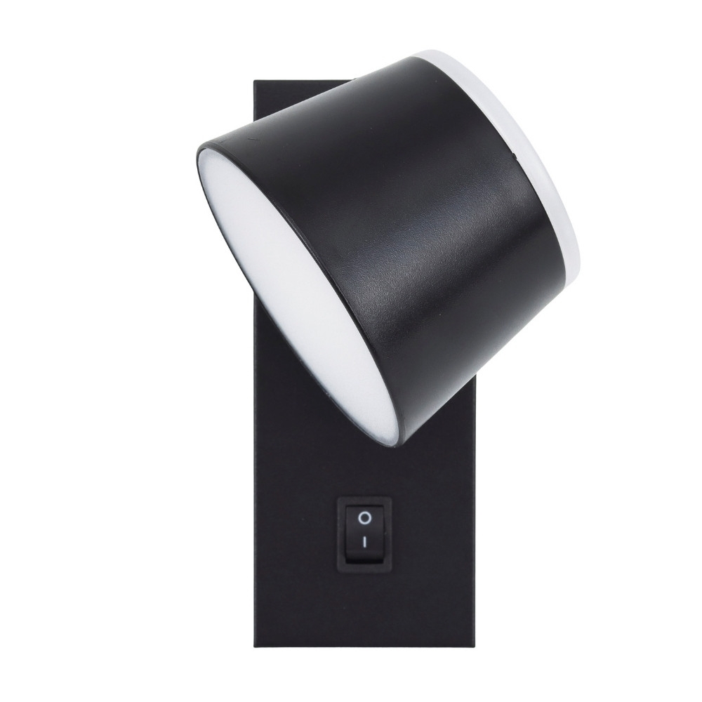 ARANDELA LED MYA FACHO DUPLO 7W BIVOLT LUZ AMARELA 3000K 480LM PRETO - GAYA