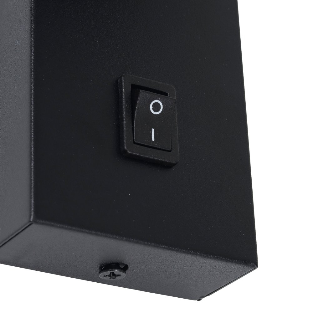 ARANDELA LED MYA FACHO DUPLO 7W BIVOLT LUZ AMARELA 3000K 480LM PRETO - GAYA