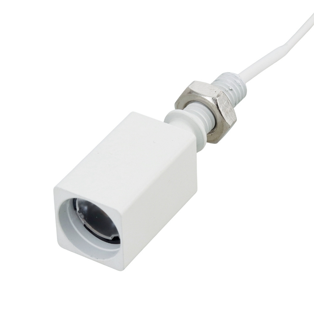 SPOT LED MINI LEYA 1W 24V LUZ AMARELA 2700K 90LM QUADRADO BRANCO COM 2 PECAS - GAYA