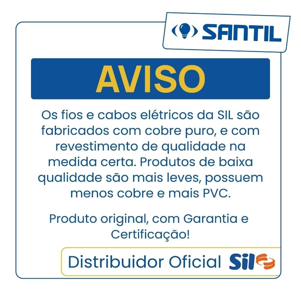 CABO FLEXIVEL 4MM PRETO 750V ROLO 50 METROS - SIL