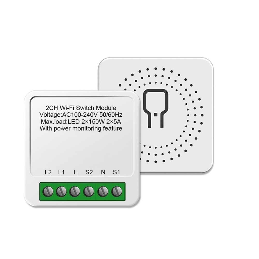 MODULO INTERRUPTOR INTERNO MINI 2 CANAIS AMBIENTE CONECTADO - STECK