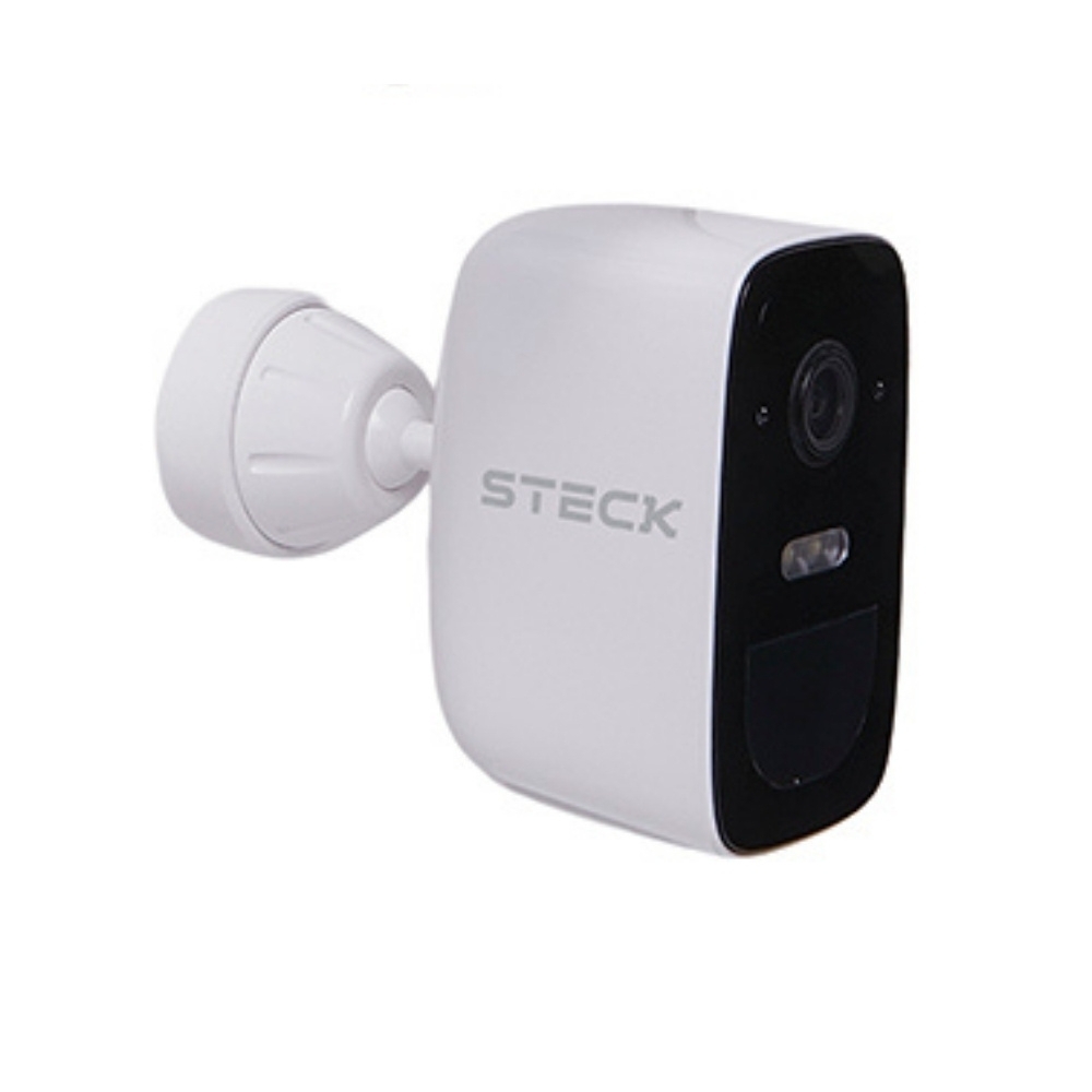 CAMERA DE SEGURANCA EXTERNA FIXA COM BATERIA E PAINEL SOLAR WIFI IP65 AMBIENTE CONECTADO - STECK