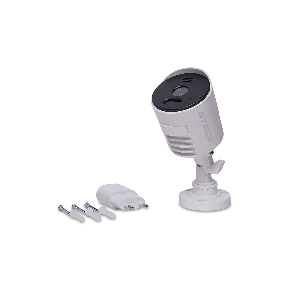 CAMERA DE SEGURANCA EXTERNA FIXA HD WIFI IP65 AMBIENTE CONECTADO - STECK