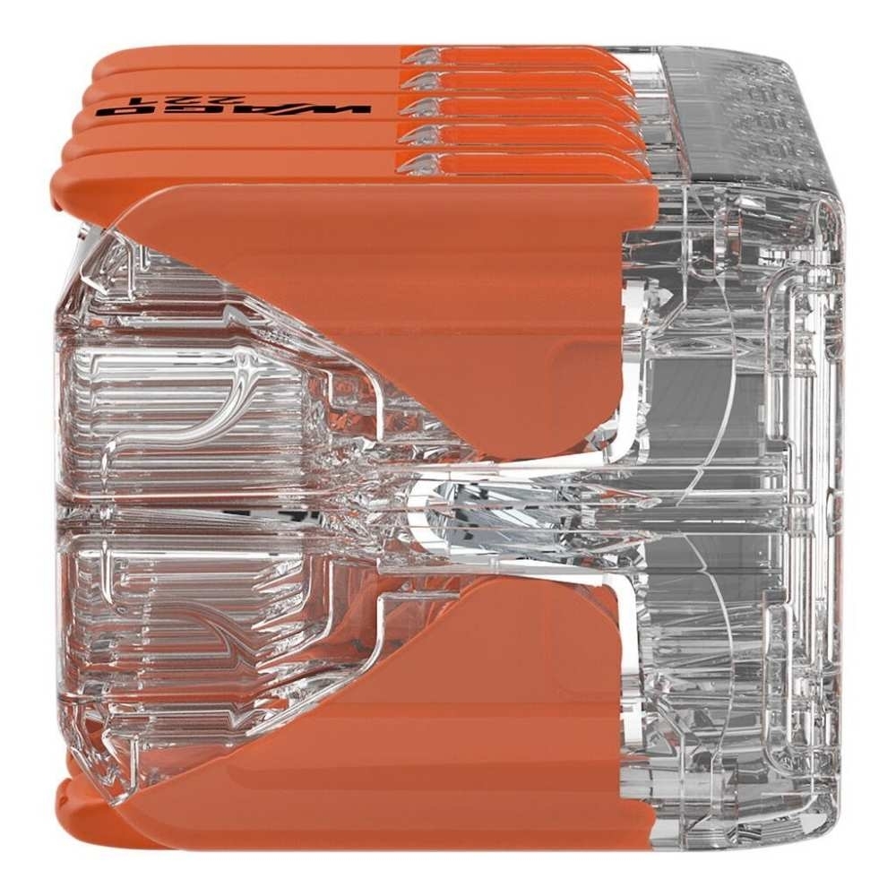 CONECTOR PARA FLEX 10 POLOS 32A 450V ATE 4MM RIGIDO COM 15 PECAS - WAGO