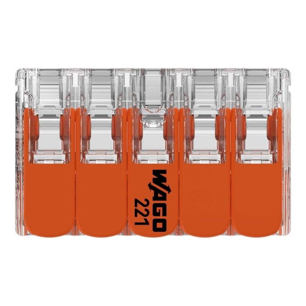 CONECTOR PARA FLEX 10 POLOS 32A 450V ATE 4MM RIGIDO COM 15 PECAS - WAGO