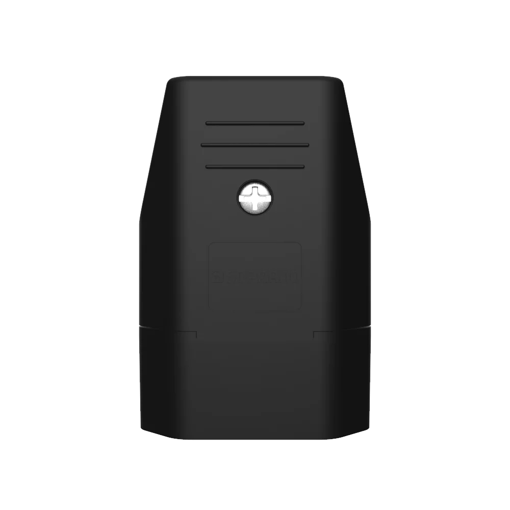 PLUG FEMEA 2 POLOS 10A 250V PRETO - SOPRANO